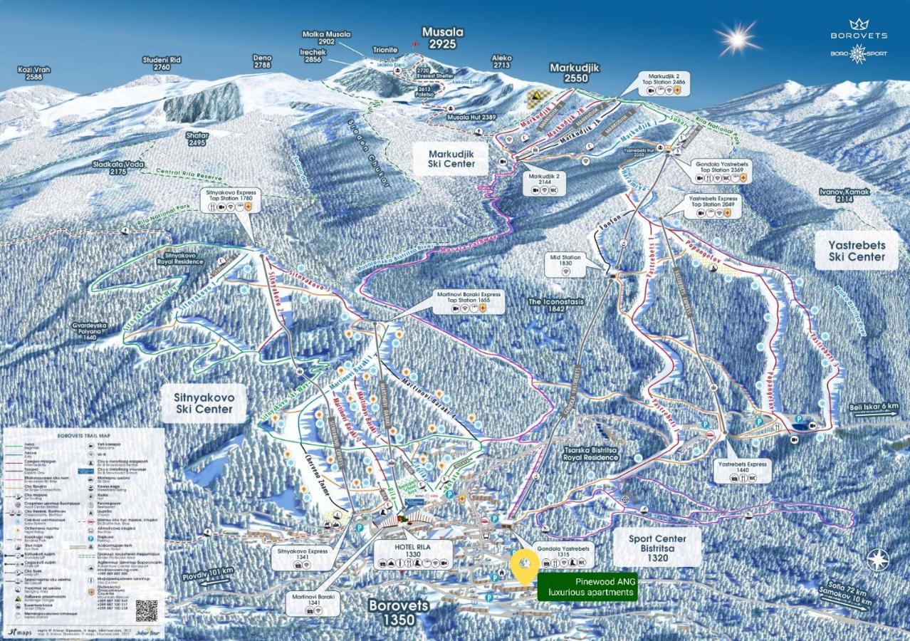 Pinewood Ang Luxurious Apartment A32 Borovets Dış mekan fotoğraf